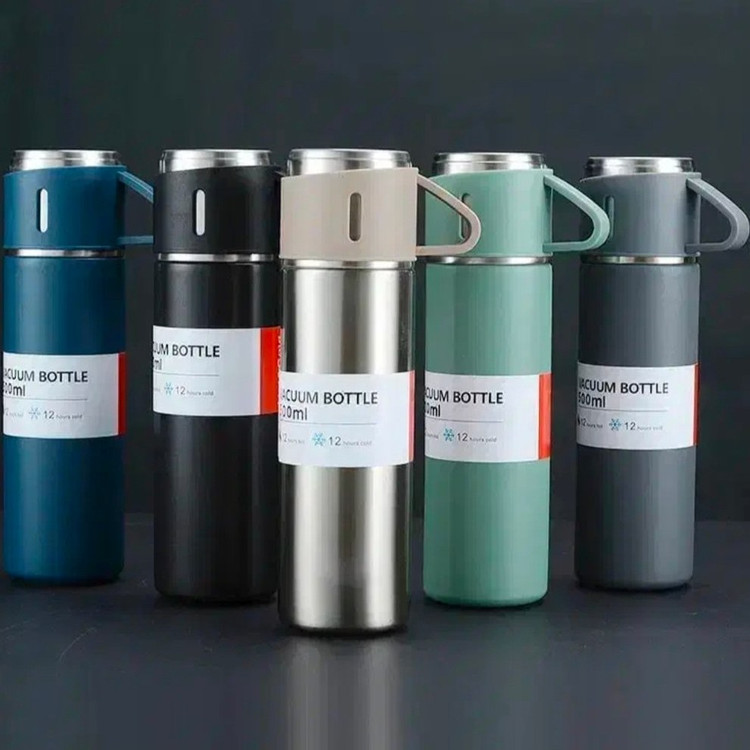 فلاسک استیل + لیوان 500ML