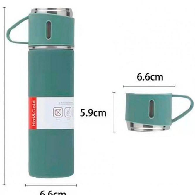 فلاسک استیل + لیوان 500ML