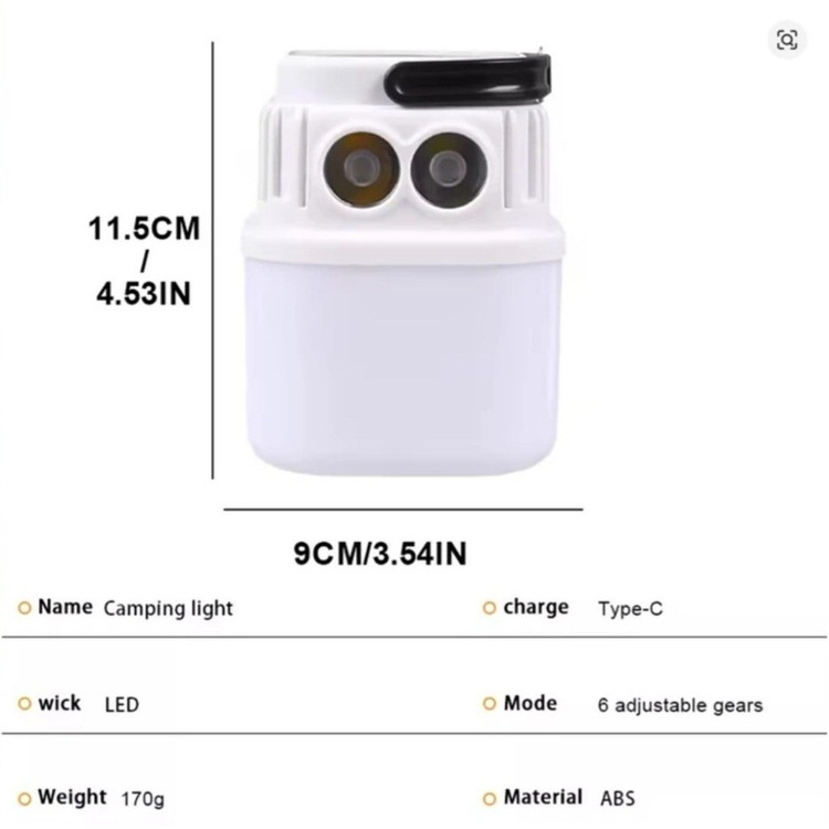 چراغ شارژی کمپینگ مدل KT-668